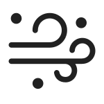 Weather Blowing Snow SVG Icon